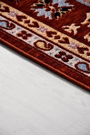 Vesta Anadolu Kilim Desenli Salon Oturma Odası Kaymaz Taban Robot Süpürge Uyumlu Kolay Temizlenebilir Halı