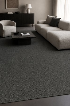 ORIONT Belirtilmemiş Antrasit Kaymaz Taban Yıkanabilir Salon Halısı