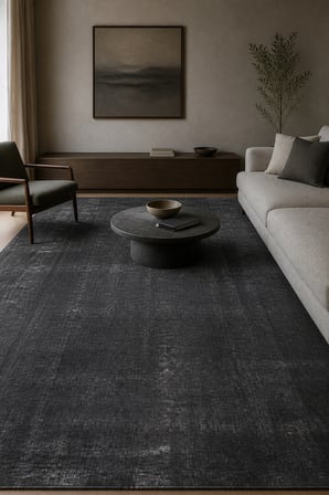 APEXA Belirtilmemiş Antrasit Kaymaz Taban Yıkanabilir Salon Halısı