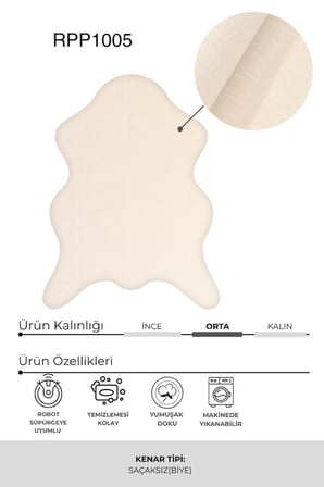 Peluş Post Şeklinde Halı Alya Serisi, Yumuşak Kaymaz Tabanlı Yıkanabilir Salon Antre Oda Halısı