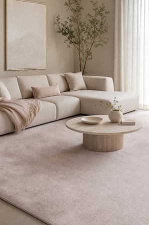 ZENİT Belirtilmemiş Vizon Kaymaz Taban Yıkanabilir Salon Halısı