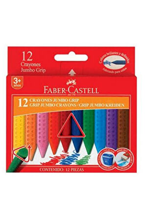 Castell Grip Wax Crayon Pastel Boya 12 R