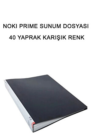 Noki Prime Sunum Dosyası 40 Yaprak Karışık Renk