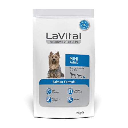 Lavital Küçük Irk Somonlu Yetişkin Köpek Maması 1.5 Kg 1500 Gr