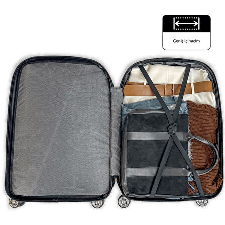 ABS Piramit Canyon Serisi Valiz, Taş - Kabin Boy&Orta Boy