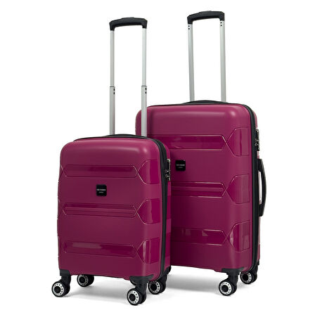 Lucas Polipropilen Kırılmaz Valiz, Kabin Boy&Orta Boy