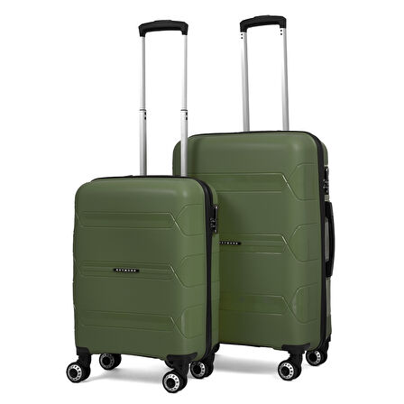 Lucas Polipropilen Kırılmaz Valiz, Kabin Boy&Orta Boy