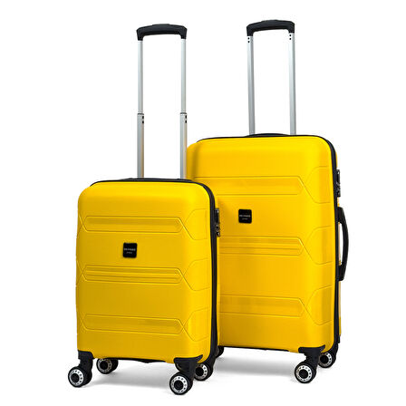 Lucas Polipropilen Kırılmaz Valiz, Kabin Boy&Orta Boy