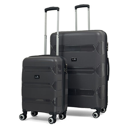 Lucas Polipropilen Kırılmaz Valiz, Kabin Boy&Büyük Boy