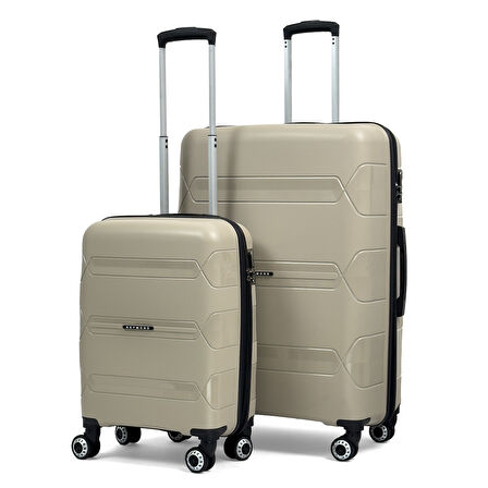 Lucas Polipropilen Kırılmaz Valiz, Kabin Boy&Büyük Boy