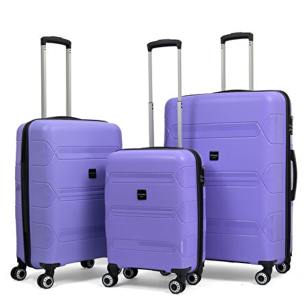 Lucas Polipropilen Kırılmaz Valiz, 3'lü Set