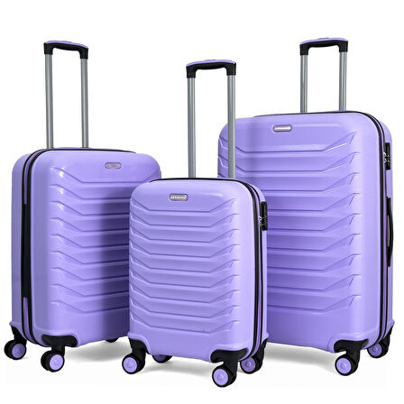 Lora PP (Polipropilen) Kırılmaz Valiz, 3'lü Set