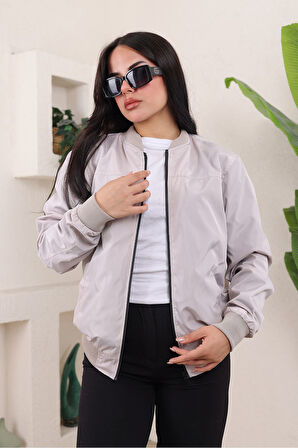 KADIN TAM KALIP  BOMBER CEKET