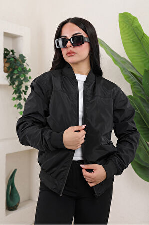 KADIN TAM KALIP  BOMBER CEKET