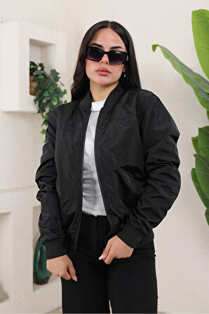 KADIN TAM KALIP  BOMBER CEKET