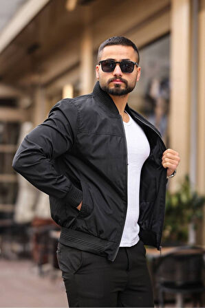 Erkek Bomber Mevsimlik Süet Ceket