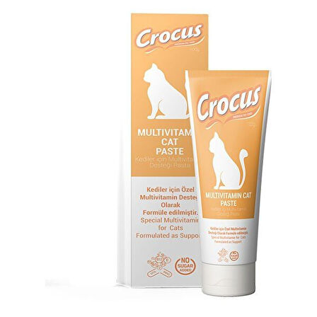 Crocus Multivitamin Kedi Malt Macunu 100 Gr