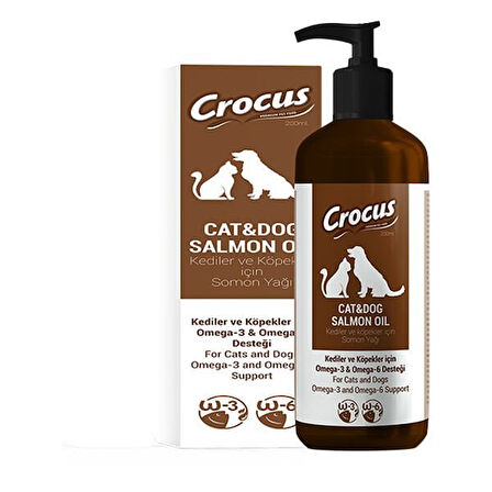 Crocus Salmon Oil Kedi ve Köpek Somon Yağı 200 Ml