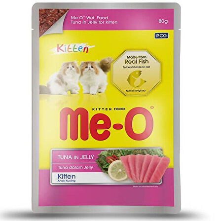 Meo Kitten Jöleli Ton Balıklı Yavru Konserve Kedi Maması 80 Gr