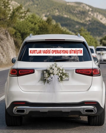 Kurtlar Vadisi Operasyonu  Araba Arkası konvoy Yazısı – 100 × 15 cm