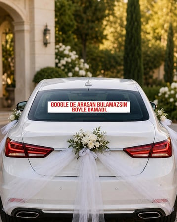 Google Arasanız  Araba Arkası konvoy Yazısı – 100 × 15 cm