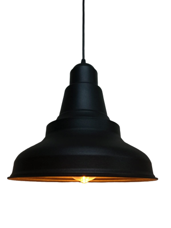 Retro Metal Sarkıt Avize Rustik Tekli Sarkıt Siyah Cafe Mutfak Aydınlatma