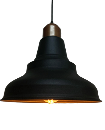 Retro Metal Sarkıt Avize Rustik Tekli Sarkıt Siyah Bakır Cafe Mutfak Aydınlatma