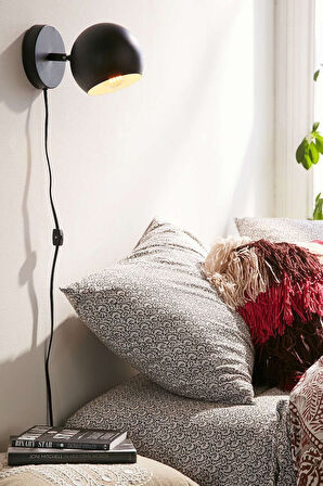 Rsylight Metal Retro Dekoratif Kablolu Fişli 180 Derece Aplik