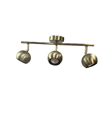 Rsylight Metal Modern 3 LÜ Eskitme Kaplama 180 Derece Mafsallı Led Spot Avize Günışığı Ampullü