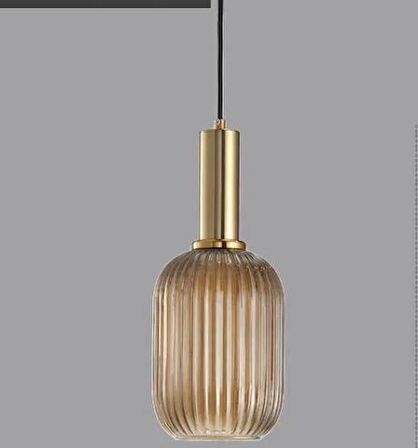 Rsylight Rustik Dekoratif Metal Modern Bal Opal Camlı Tekli  Avize çap:14