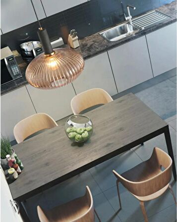 Rsylight Rustik Dekoratif Metal Modern Bal Opal Camlı Tekli  Avize Çap:30 cm