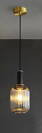 Rsylight Rustik Dekoratif Metal Modern Bal Opal Camlı Tekli  Avize 