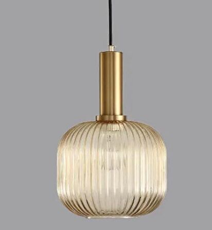 Rsylight Rustik Dekoratif Metal Modern Eskitme Bal Opal Camlı Tekli  Avize 