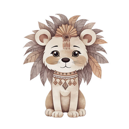 Aslan Yavrusu Duvar Stickerı