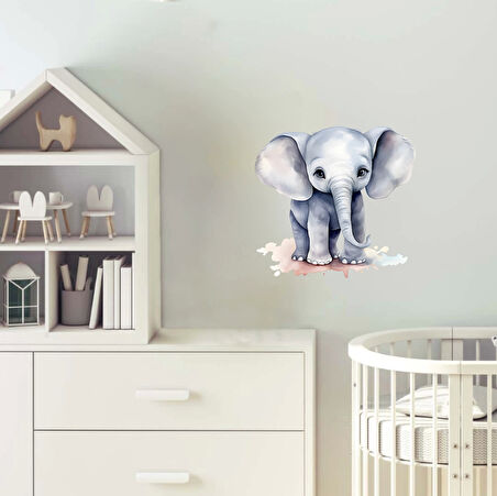 Sevimli Fil Sticker 1