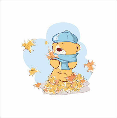 Sonbahar Ayı Sticker