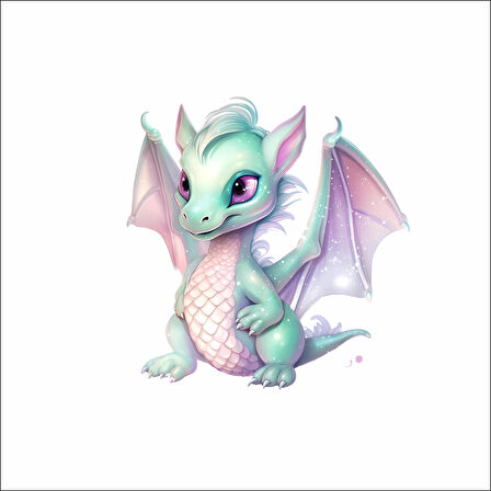 Sevimli Ejder Sticker 10