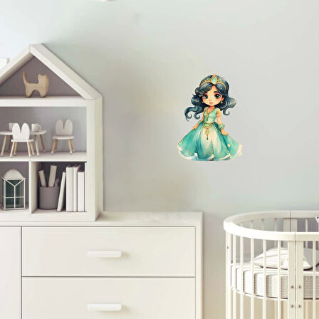 Zümrüt Prenses Kız Duvar Stickerı