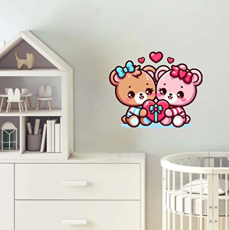 Aşık Ayıcıklar Duvar Sticker'ı