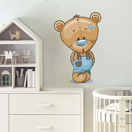 Mavi Pantalonlu Ayıcık Sticker