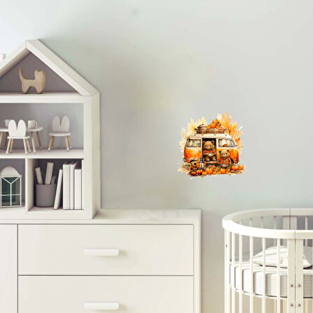 Kamp Yapan Ayıcıklar Karavan Stickerı