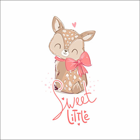 Sweet Little Sevimli Geyik Sticker