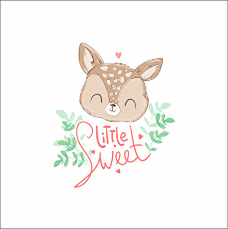 Sweet Little Sevimli Geyik Sticker