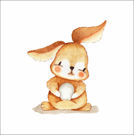 Sevimli Tavşan Duvar Sticker