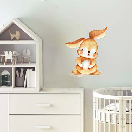 Sevimli Tavşan Duvar Sticker