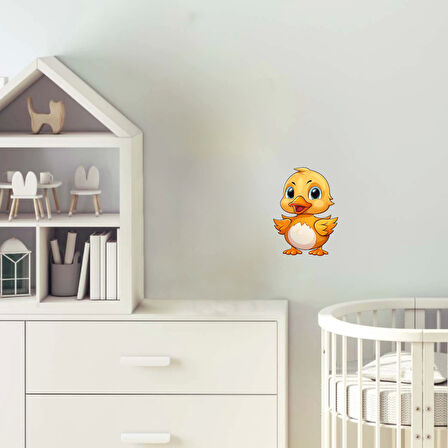 Kanatları Açık Yavru Civciv Duvar Sticker'ı