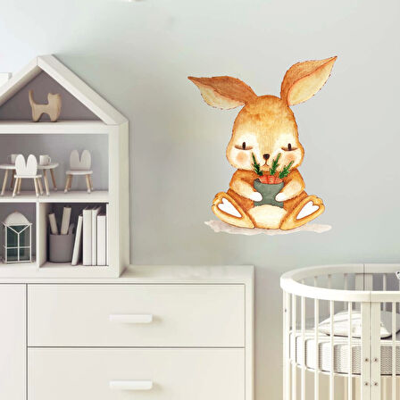 Sevimli Tavşan Duvar Sticker