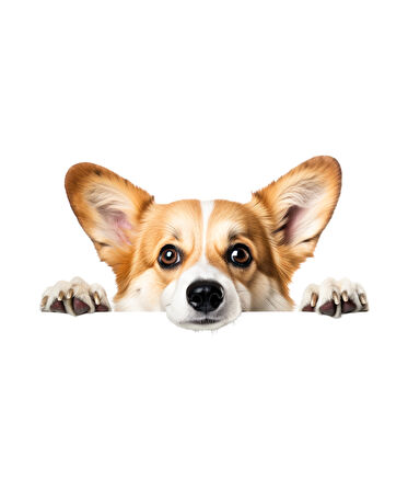 Corgi Yavrusu Duvar Stickerı