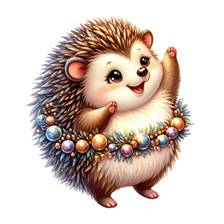 Renkli Toplu Kirpi Duvar Stickerı