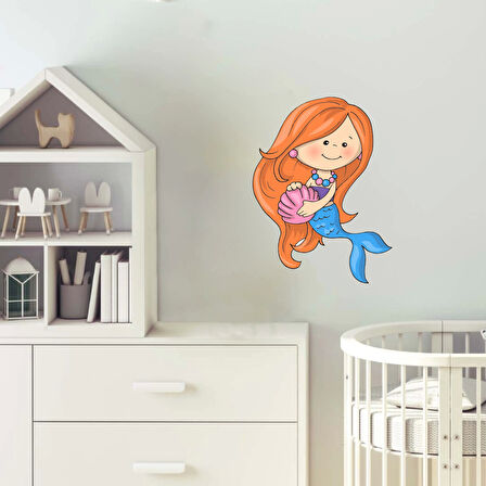 Deniz Kızı Duvar Sticker